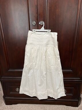 a new day Cream Maxi Skirt with Smocked Waist